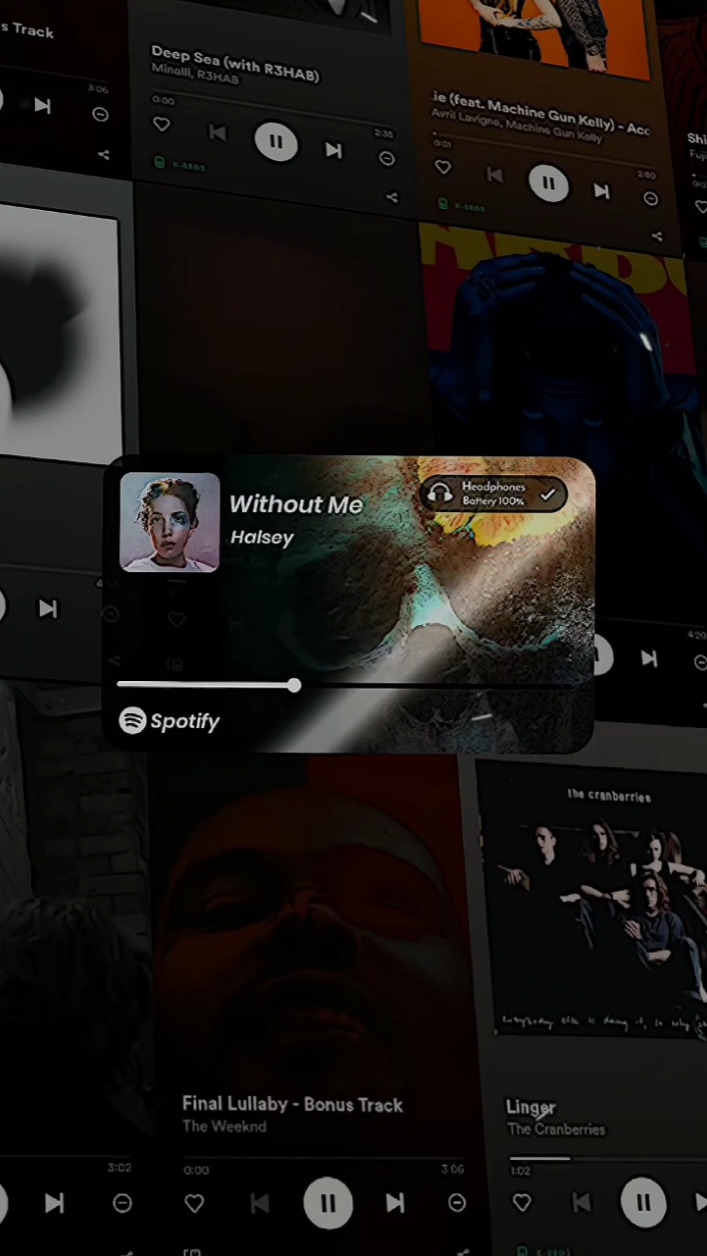 Spotify Lyrics CapCut Template