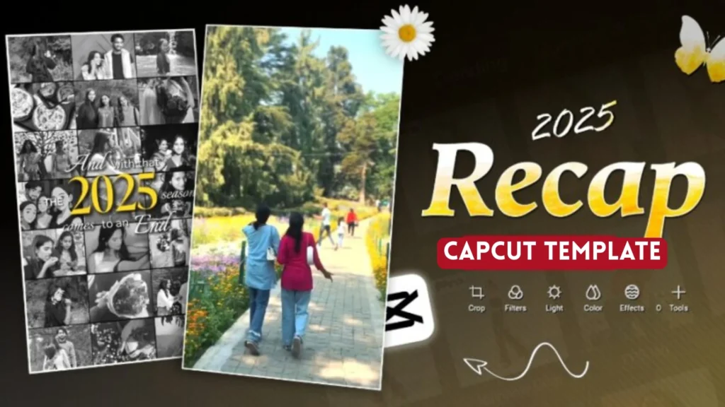 2025 year in review recap reels capcut template